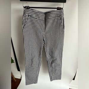 Ann Taylor Loft, Marisa Black and White Check Pants Size 2 Preppy Check Pants